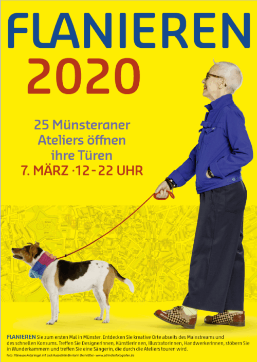 Flanieren 2020 – 7. März, 12-22 Uhr – zu Gast bei Melanie Laukamp - Plakat Flanieren 2020 – 7. März, 12-22 Uhr – zu Gast bei Melanie Laukamp - Plakat
