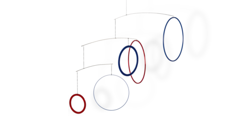 Mobilé Vicos (rot / blau)