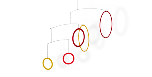 Mobilé Vicos (rot / orange / gelb)