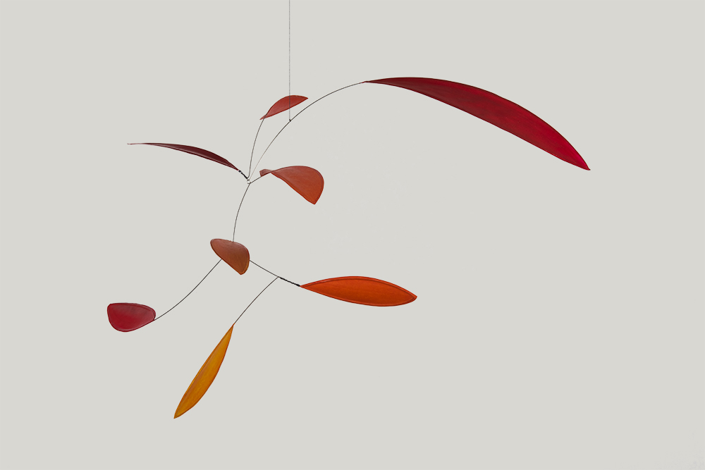 Mobilé – Little Red Leaf (blattförmig, rot, orange, klein)