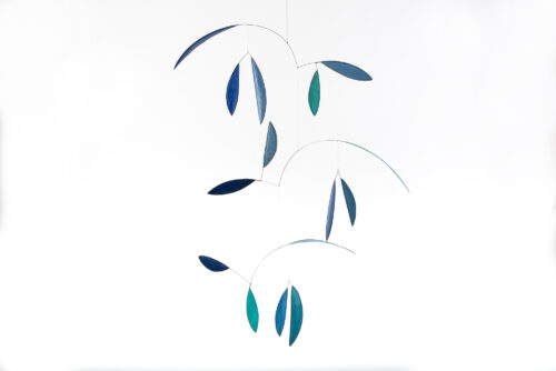 Mobilé - TINA (blattförmig, blau,hellblau, türkis)